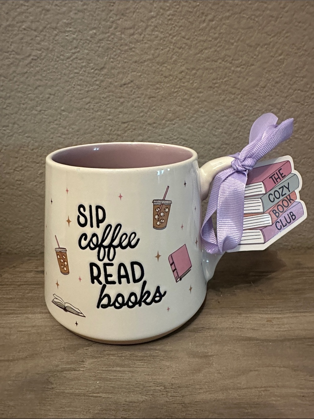 Sip Coffee Read Books Ceramic Mug